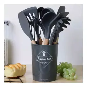Set De 12 Utensilios De Cocina Silicona