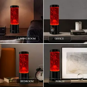 Lampara Volcán Con Lava Decorativa Led M
