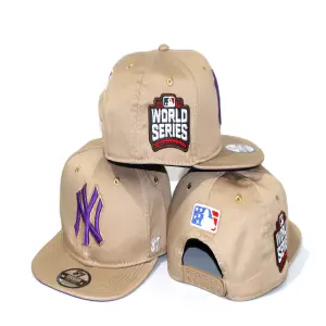 Gorra plana NY caki morada