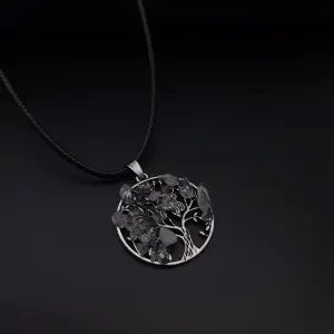 Collar Arbol De La Vida Cuarzo Luna Estu