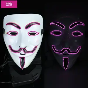 Mascara De Anonymous Con Luces Led