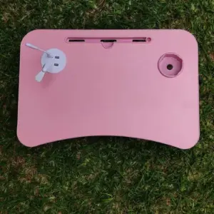 Mesita Para Laptop Usb Rosado T03E