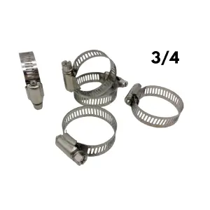 ABRAZADERA 3/4 ACERO EMPAQUE 100 PCS