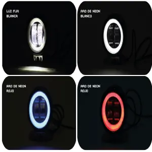 EXPLORADORA LED 3" CON OJO DE ANGEL PAR