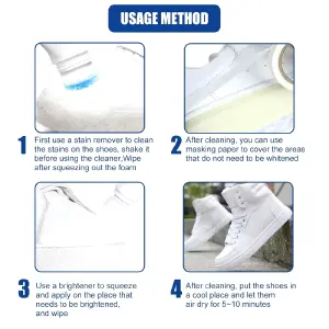 Kit Limpieza Y Blanqueador Para Zapatos