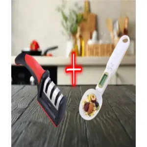 Combo afilador de cuchillos + cuchara gr