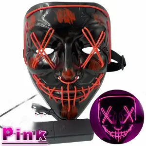 Mascara Luz Led La Purga Halloween