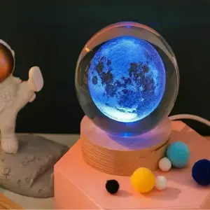 Lámpara Esfera Cristal Relajante 8cm