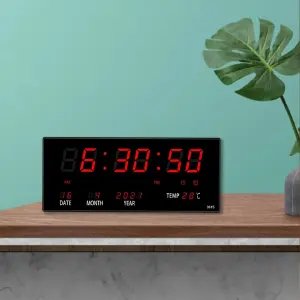 Reloj LED Grande de Pared: Un Espejo que Marca el Tiempo - Reloj Led Grande De Pared Mirror Clock