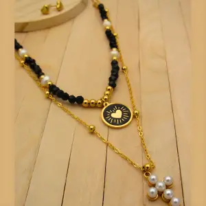 KITX4LIGHTBLUE+LADYMILLION+COLLAR+ARETES