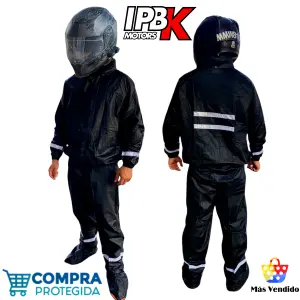 IMPERMEABLE SILICONADO 4 PIEZAS MOTERO
