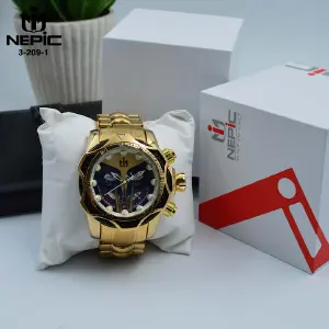 3-209-1 RELOJ NEPIC DORADO BLANCO PULSO