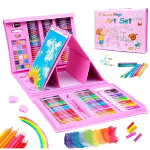 Set Kit De Arte Maleta X208 Piezas
