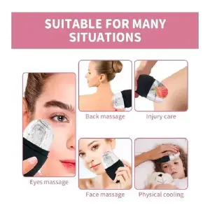 MASAJEADOR FACIAL EN FORMA DE HIELO