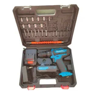 Taladro 24 voltios tipo makita caja negr