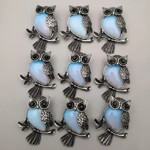 Collar Buho Cuarzo Piedra Luna