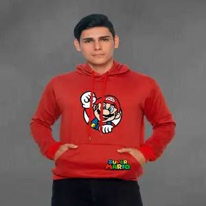 Buzo Buso,hoodies Hombre mario bros