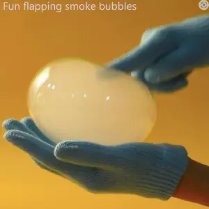 Pistola magica de burbujas de humo