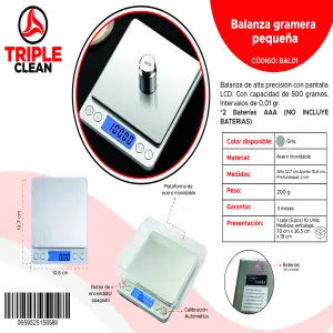 Balanza gramera pequeña