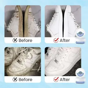 Crema limpiadora de zapatos blanqueador