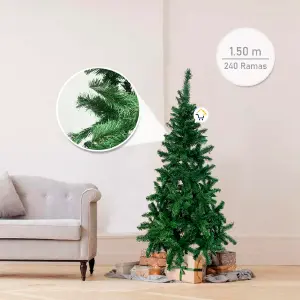 Árbol Navidad 1.50m 240 Ramas Fexton150