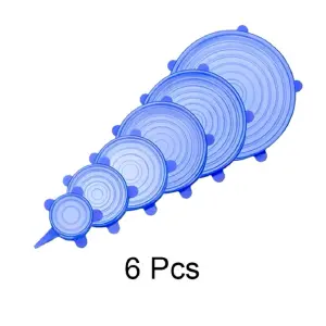 Tapas De Silicona Redondas x6 Ajustables