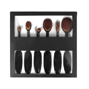 Brochas Ovaladas Maquillaje Set 6 Piezas
