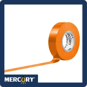CINTA AISLANTE 15M NARANJA MERCURY CERT