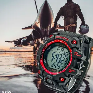 S-640G-1E NEGRO/ROJO ESTUCHE SANSE DIG