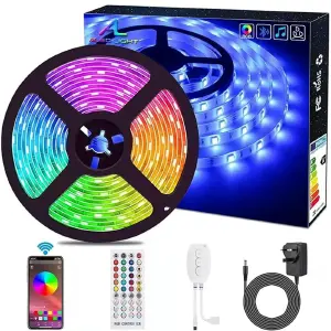 Tira Luz Led RGB Cinta Control Bluetooth