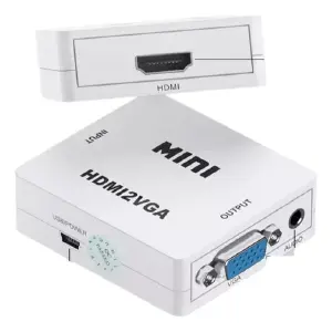 Convertidor Adaptador De Hdmi A Vga Full