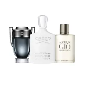invictu intense, aqua gio M, cred silver