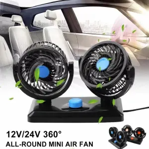 Ventilador Duo Coche Auto Interior