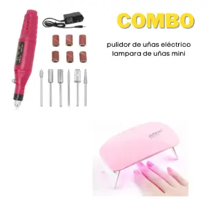 pulidor de uñas electrico + lampara