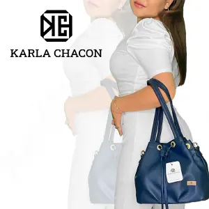 Bolso Dama Karla Chacon Iris Azul