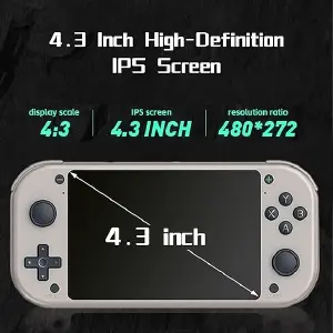 Consola de juegos portátil M17 4.3 pulga