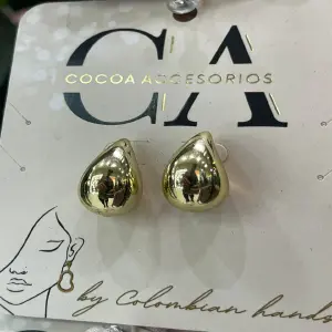 Aretes Gotas Plasti-metal multicolor