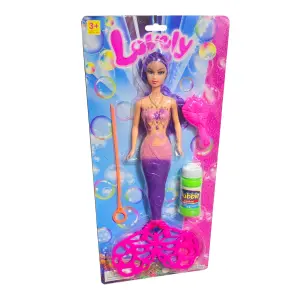 Muñeca Sirena Burbujas Juguete