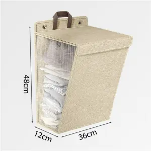Cesta Ropa Lavanderia Plegable De Pared