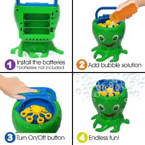 CARRO Y PULPO BUBUJERO PARA NIÑOS