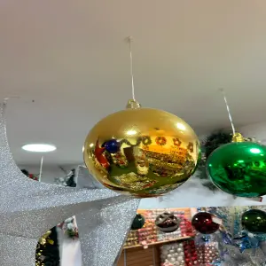 BOLA NAVIDAD DORADO 30CM