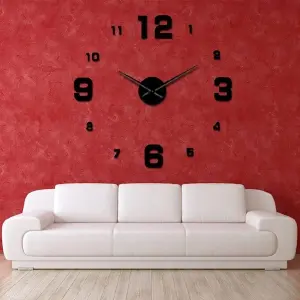 Reloj pared, 40cm diseño pegatina sticke