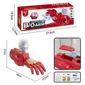 BRAZO IRON MAN PISTOLA JUGUETE HIDROGEL