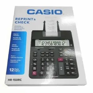 Calculadora Casio De Rollo Hr150 Rc + Ad