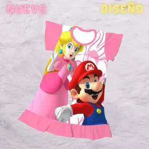 pijama niña mario y peaches
