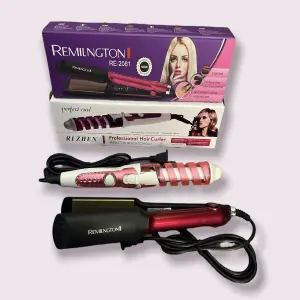 combo plancha y rizador remington copia