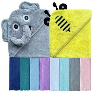 Juego De Toallas Con Capucha Para Niño/a