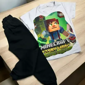 Conjunto Deportivo Niño Minecraft Negro