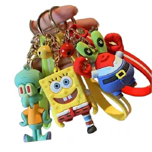 LLAVERO CON CORREA FIGURA BOB ESPONJA