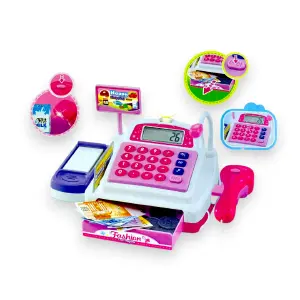 Caja Registradora Rosa Banda De Niña/niñ